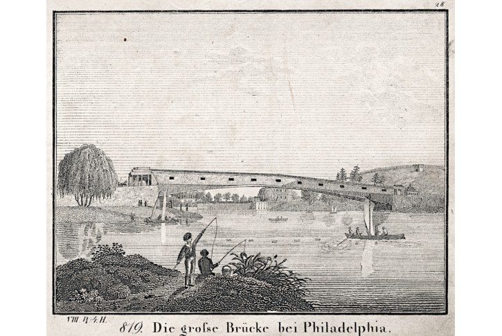 Philadelphia, Neue Bilder.., litografie , 1837