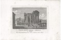 Tivoli Tempio Sibilla, Parboni, mědiryt, 1820