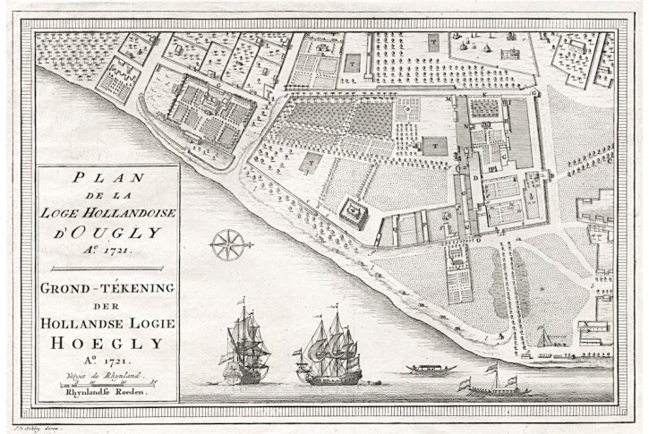 Chinsurah Bengalsko, Schley,  mědiryt 1747
