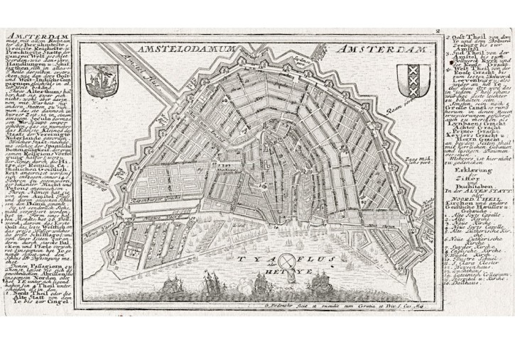 Amsterdam, Bodenehr, mědiryt, 1725