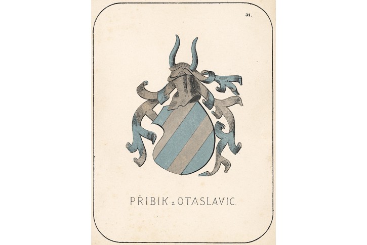 Přibík z Otaslavic, chromolitografie, 1880
