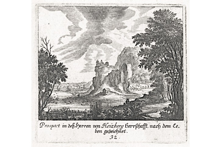 Küssel M., Heizberg, mědiryt , 1681