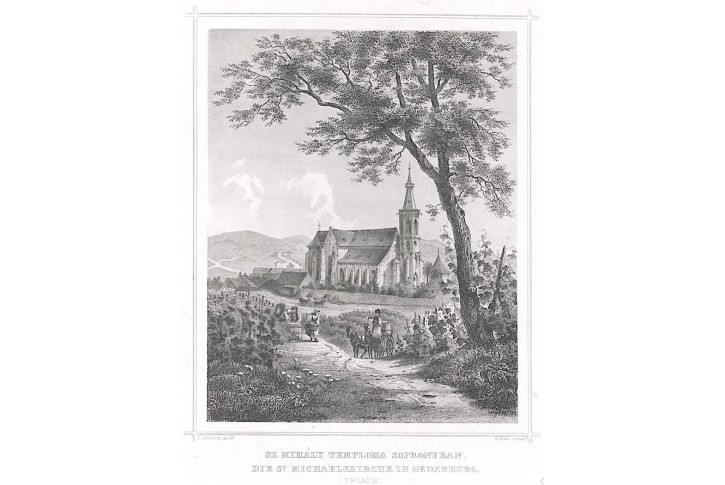 Sopron, Rohbock, oceloryt 1863