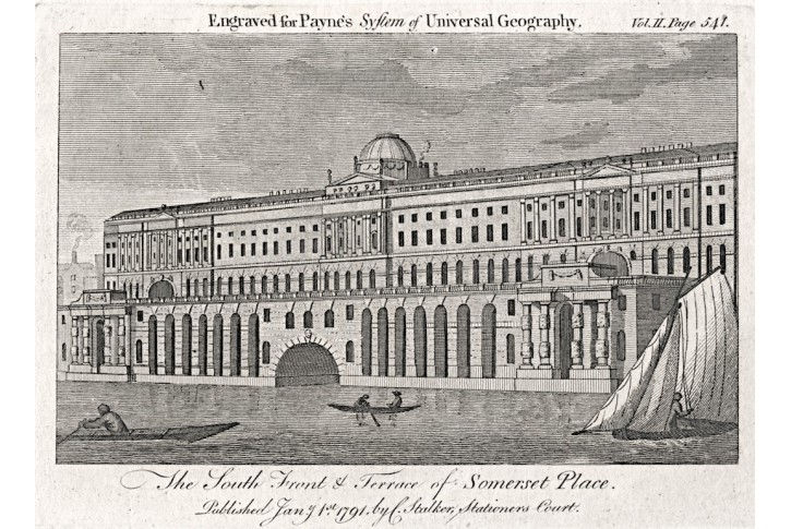 Somerset Place  jih, Payne, mědiryt, 1791