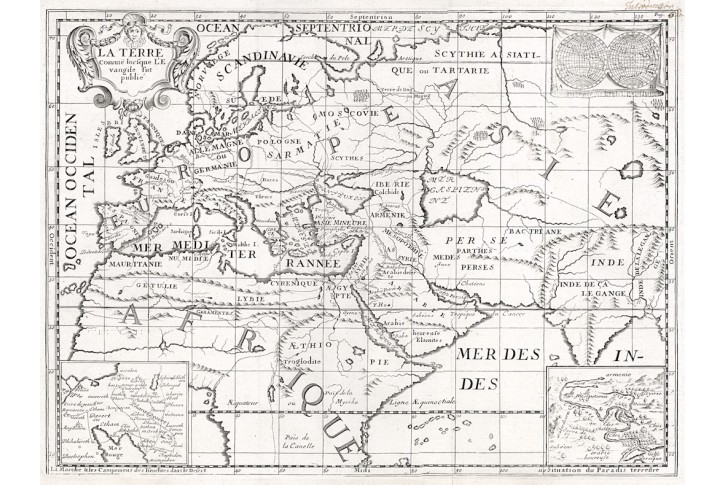 Lamy B.: Svět v biblických dobách, mědiryt, 1698