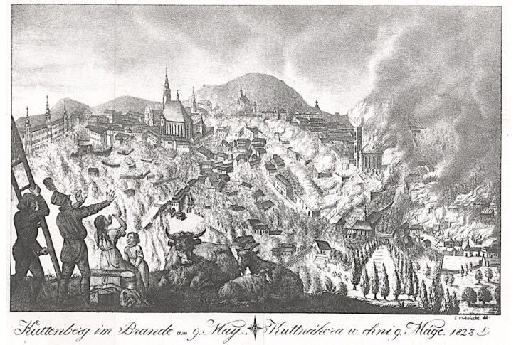 Kutná Hora požár 1823,  Mrkwicska, (1830)