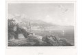 Split - Spalato, Lloyd, oceloryt, 1850