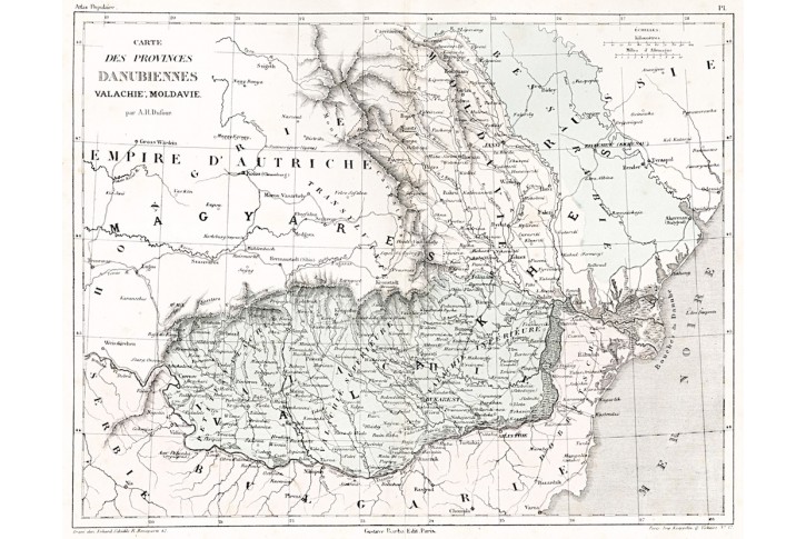 Provinces Danubiennes, litografie, 1856