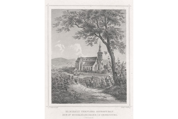 Sopron, Rohbock, oceloryt 1857