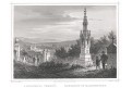 Kolozsvár hřbitov, oceloryt 1857