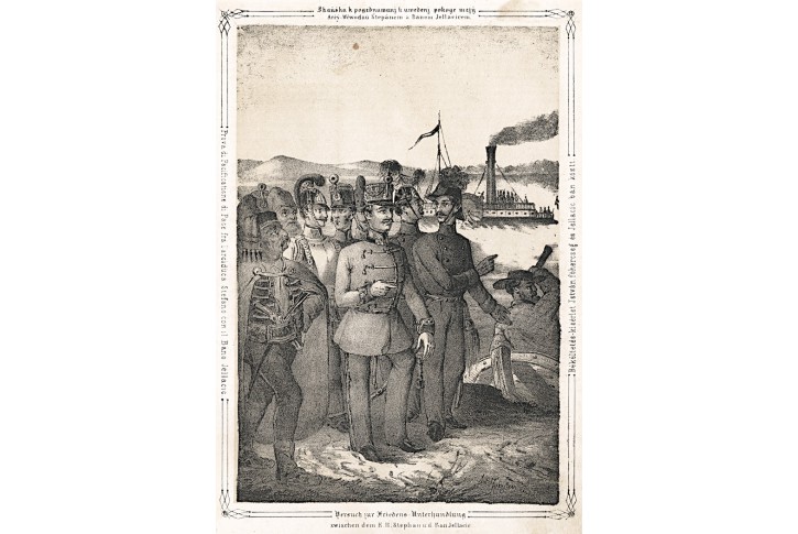 Mírová jednání 1848 , Ziegler, Litografie, 1848