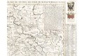 Chatelain : Carte de Boheme, kolor. mědiryt, 1719