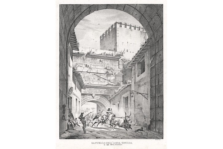 RomaAqua Guilia, litografie, 1829