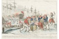 Zničení turecké flotily, litografie. 1822, (1840)