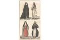 Církevní řády ženy, kolor. litogr. , (1830)