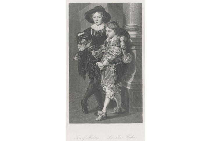 Rubensovi synové II. , oceloryt, (1860)