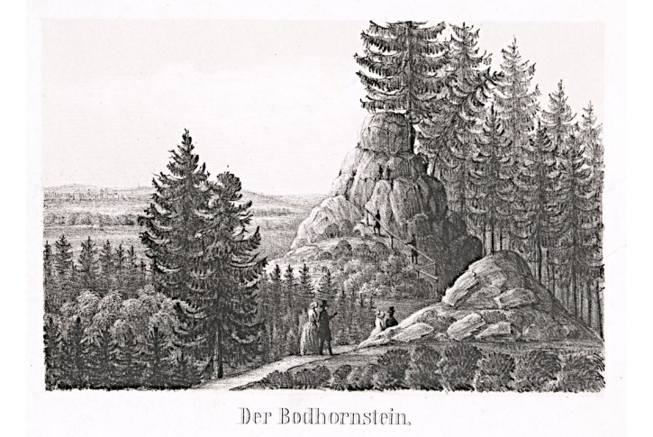 Podhorní vrch - Podhora, litografie, (1850)