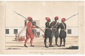 Egypt milice, kolor. litografie, 1822