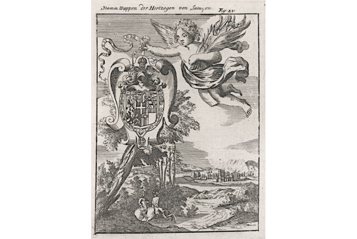 Savojsko vévodové, Mallet, mědiryt, 1719