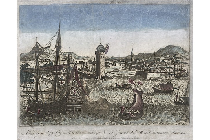 Havana, kolor. mědiryt, (1770)