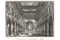 Napoli Duomo interier, akvatinta, (1830)