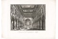 Napoli Duomo interier, akvatinta, (1830)