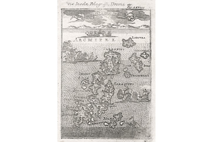 ASTYPALAIA., Mallet, mědiryt, 1719