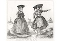 Kozáci a Tataří Rusko uniformy, mědiryt, 1833