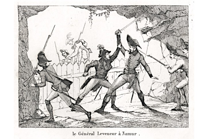 Leveneur u Namuru, mědiryt, 1833