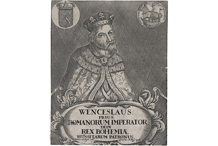 Václav IV., mědiryt, 18 století