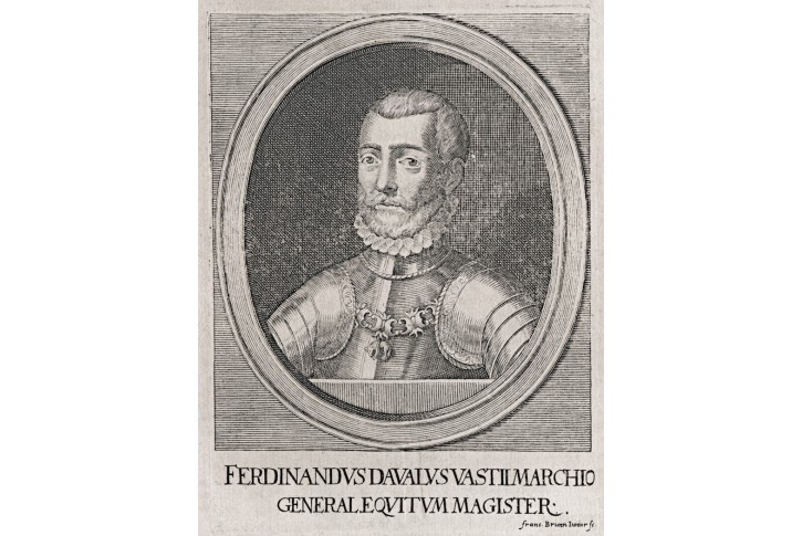 Ferdinandus Davalus , mědiryt, 1751