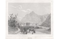 Bad Ems, Medau, litografie, (1840)