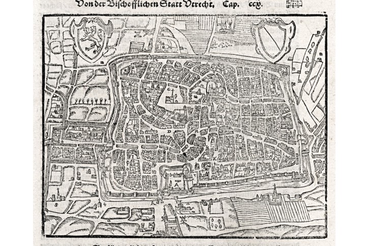 Utrecht,  S. Münster, dřevořez, (1580)