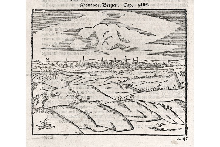Mons - Bregen,  S. Münster, dřevořez, (1580)