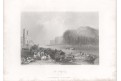 Bloxberg Buda a Pest, Beattie, oceloryt, 1844