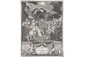 Starý a nový svět alegorie, mědiryt, 1712