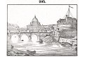 Roma, litografie, (1850)