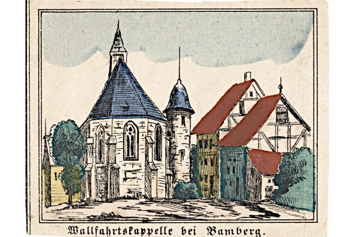 Bamberg Wallfahrtkapelle, kolor. litografie, 1870