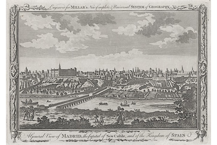 Madrid, mědiryt, 1782