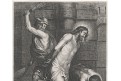 Bičování Krista, Cornelius Galle, mědiryt, (1640)