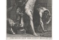 Bičování Krista, Cornelius Galle, mědiryt, (1640)