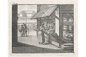 Obchodník - obchodnice, mědiryt, 1777