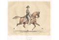 Kuň Capitaine III., Baucher, kolor. litogr., 1842