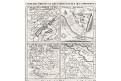  Neuchastel , Geneve, Chatelain, mědiryt, 1719