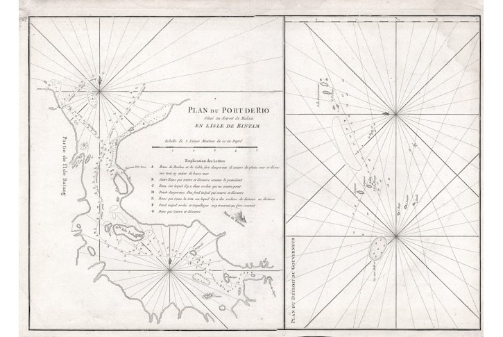 Bintan - Batam Malaysia, mědiryt, 1775