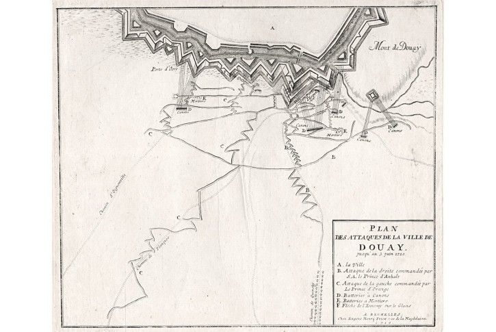 Douai, Fricx, mědiryt, 1756