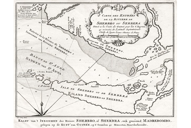 Sherbro Sierra Leone, Bellin , mědiryt, 1754