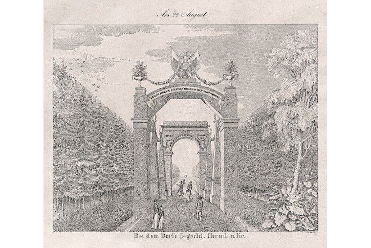 Býšť, Glasser, litografie, 1836