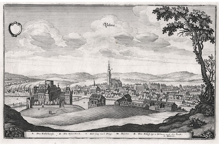 Polná, Merian M. ,mědiryt 1650