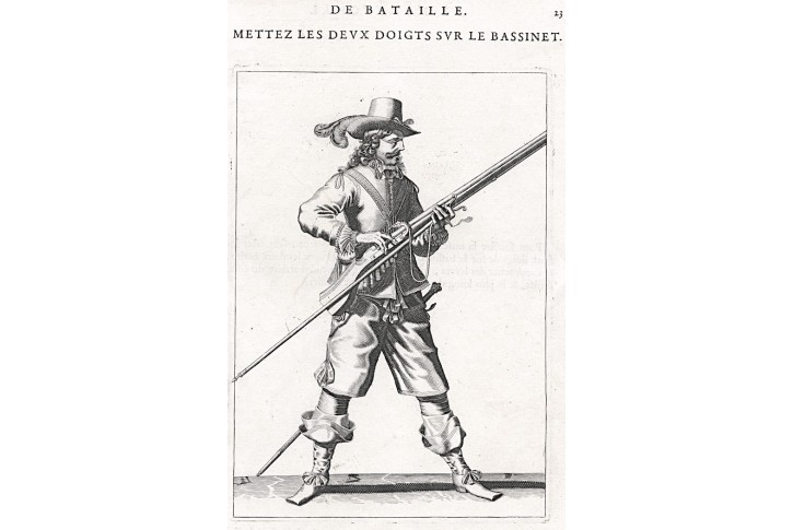 Voják 30ti letá válka 23, Gheyn, mědiryt, (1620)